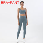 SOISOU 2-Piece Yoga Set with Crop Top & Leggings - Classyfashion24.com
