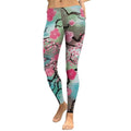 Pink Plum Blossom Leggings – Digital Print High Waist Fitness Workout Pants