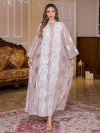 New Middle Eastern Muslim Women's Jalabiya Embroidered Kaftan Dubai Dress Arabic Clothing - Classyfashion24.com
