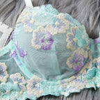 Summer Embroidered Bra Sexy Underwear Bra Set Two Piece Set - Classyfashion24.com