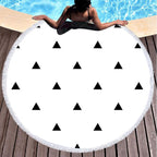 Round 3D-Print Beach Towel Tapestry – Style 2 - Classyfashion24.com