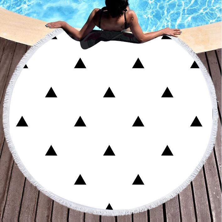 Round 3D-Print Beach Towel Tapestry – Style 2