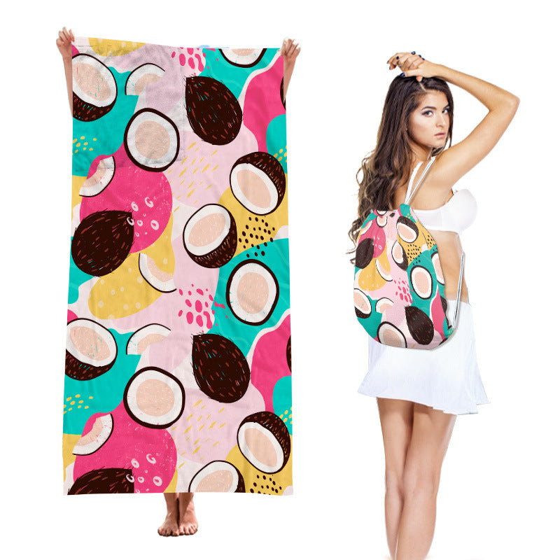 Two-in-One Beach Towel Backpack with Storage