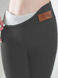 Women’s High-Waisted Sherpa Fleece-Lined Winter Leggings – Thermal Yoga Pants - Classyfashion24.com