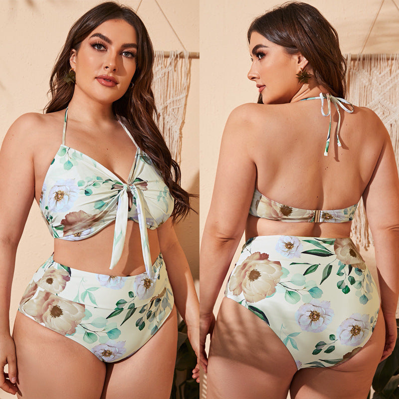 Split Swimwear Plus Size High Elasticity with Back - Classyfashion24.com