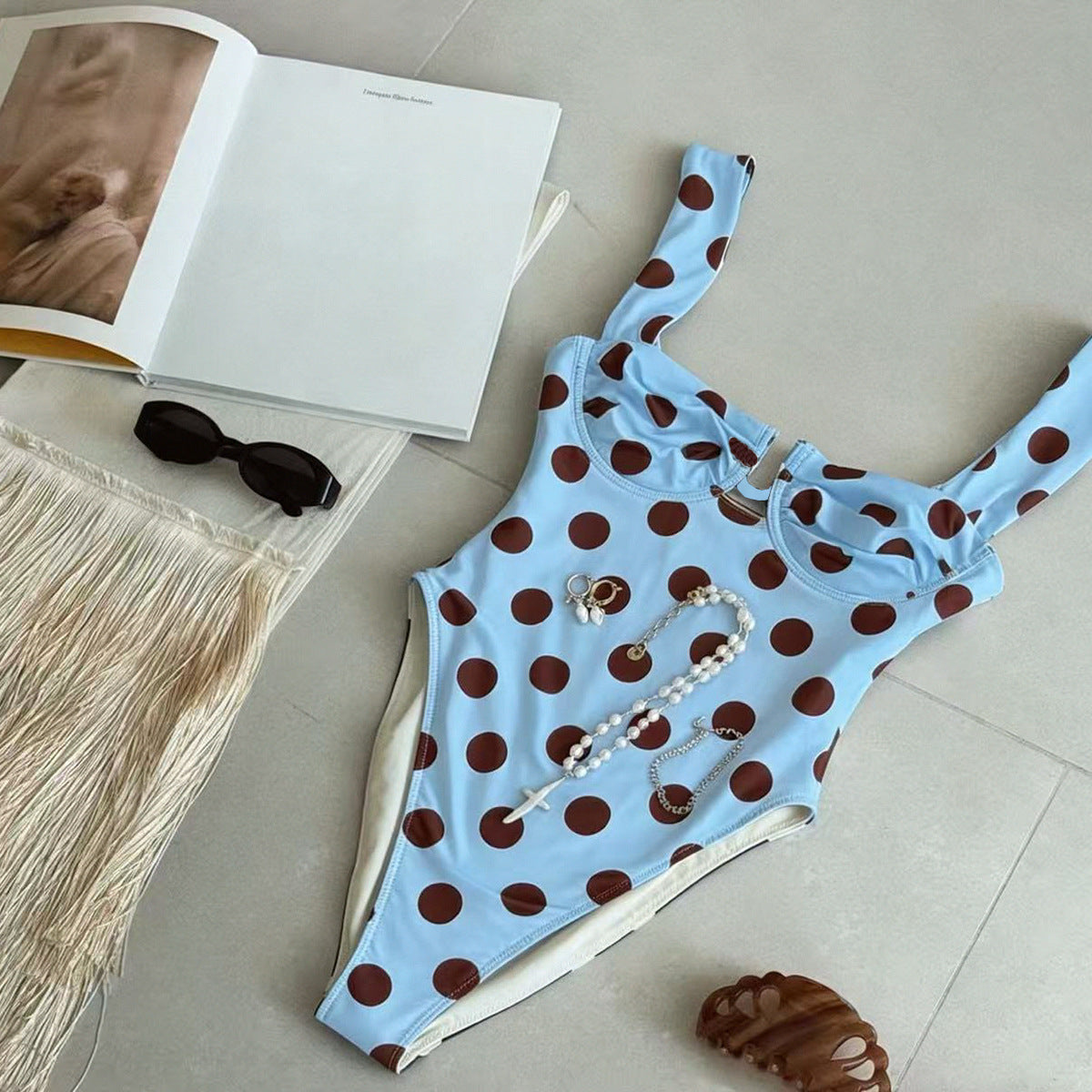 Jumpsuit women bikini women sexy polka dots - Classyfashion24.com