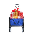 Heavy Duty Folding Utility Wagon – Collapsible All-Terrain Garden & Beach Cart