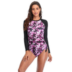 Gradient color sunscreen long sleeved swimsuit - Classyfashion24.com