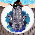 Round Palm 3D-Print Bohemian Beach Towel Tapestry - Classyfashion24.com