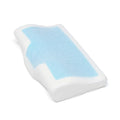 Orthopedic Memory Foam Cool Gel Pillow with a blue cooling gel layer, designed for anti-snore and neck support.