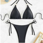 Sexy Thin Bikini Set Women's Three-Piece Strappy Separated Swimsui Swimwear - Classyfashion24.com