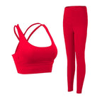 2-Piece Yoga Set with Sports Bra & Leggings - Classyfashion24.com