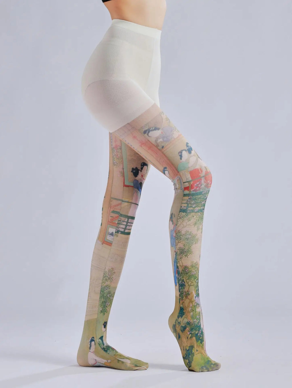 Pattern Printed Pantyhose – Retro and Personalized Bottom Socks