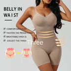 Body Shaping Bodysuit by classyfashionz in beige, featuring backless design, adjustable straps, and full body compression.