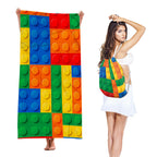 Two-in-One Beach Towel Backpack with Storage - Classyfashion24.com