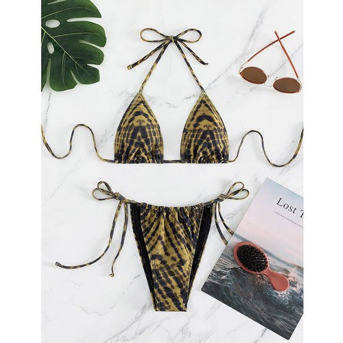 Printed triangle bikini - Classyfashion24.com