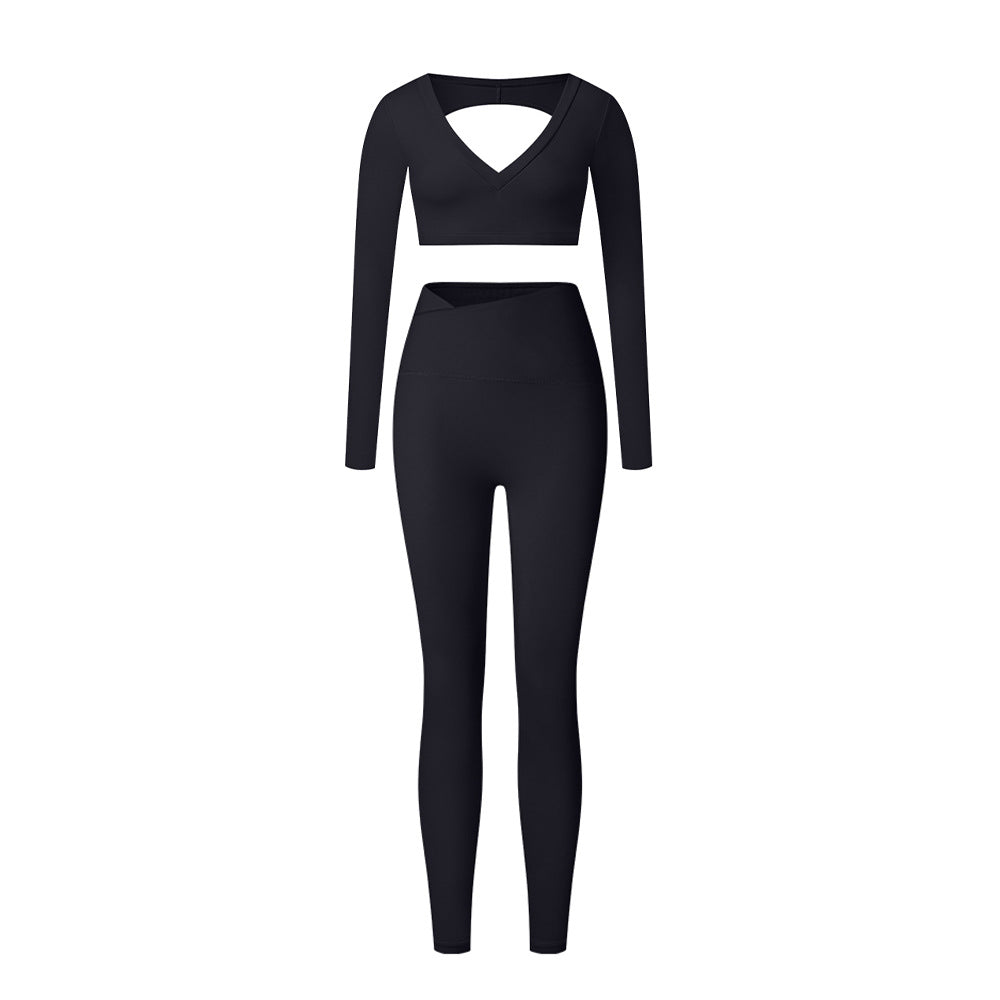 High-Waist Shaping Yoga Suit Set for Women