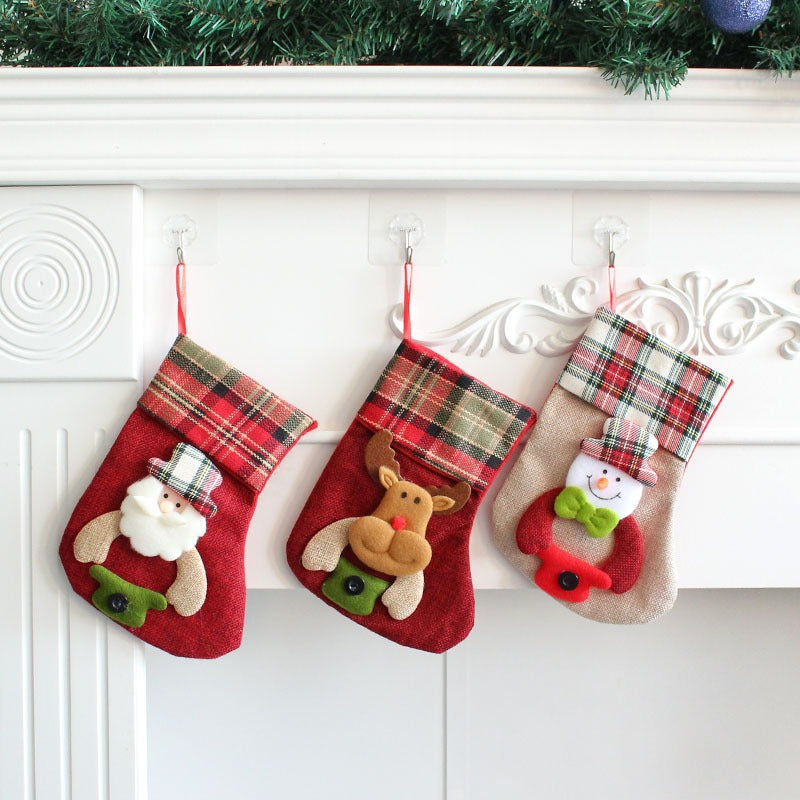 Santa Claus Christmas Tree Sock Pendant