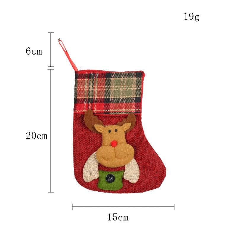 Santa Claus Christmas Tree Sock Pendant