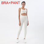 SOISOU 2-Piece Yoga Set with Crop Top & Leggings - Classyfashion24.com