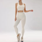 Peach Hip Fitness Set with Bra & Leggings - Classyfashion24.com