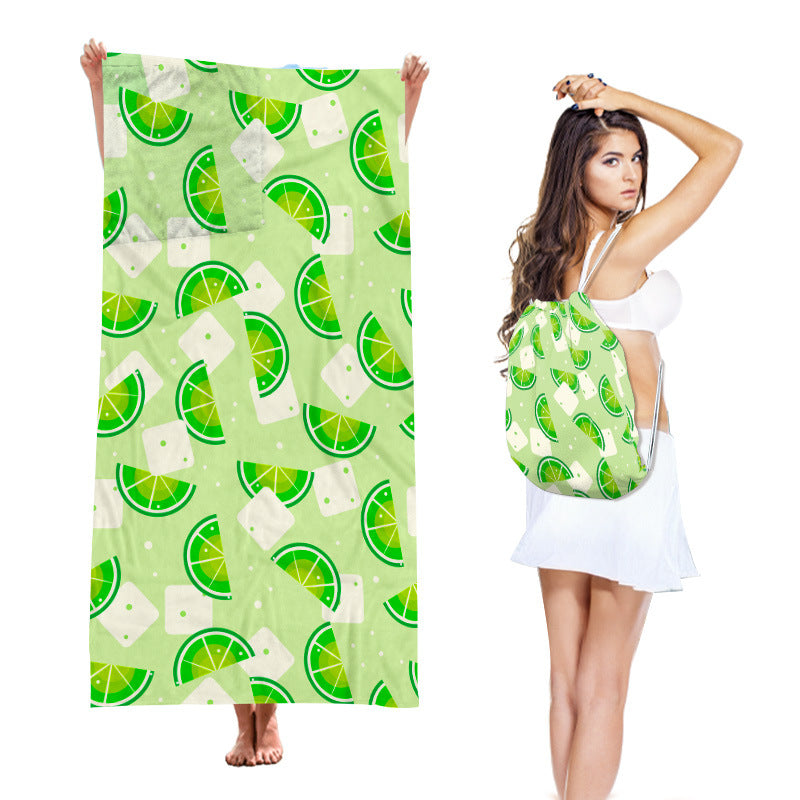 Two-in-One Beach Towel Backpack with Storage