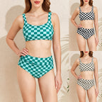 High waisted minimalist split swimsuit for women - Classyfashion24.com