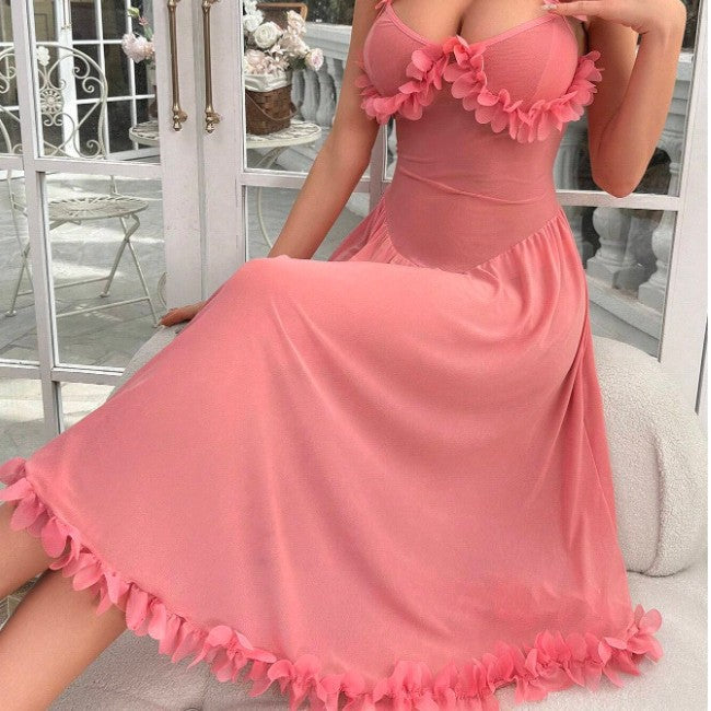 Mesh Sheer Lingerie Nightgown for Women