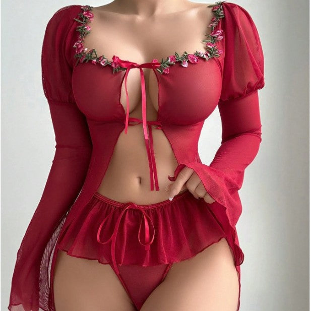 Lace Mesh Lingerie Set for Women