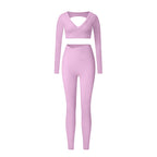 High-Waist Shaping Yoga Suit Set for Women - Classyfashion24.com