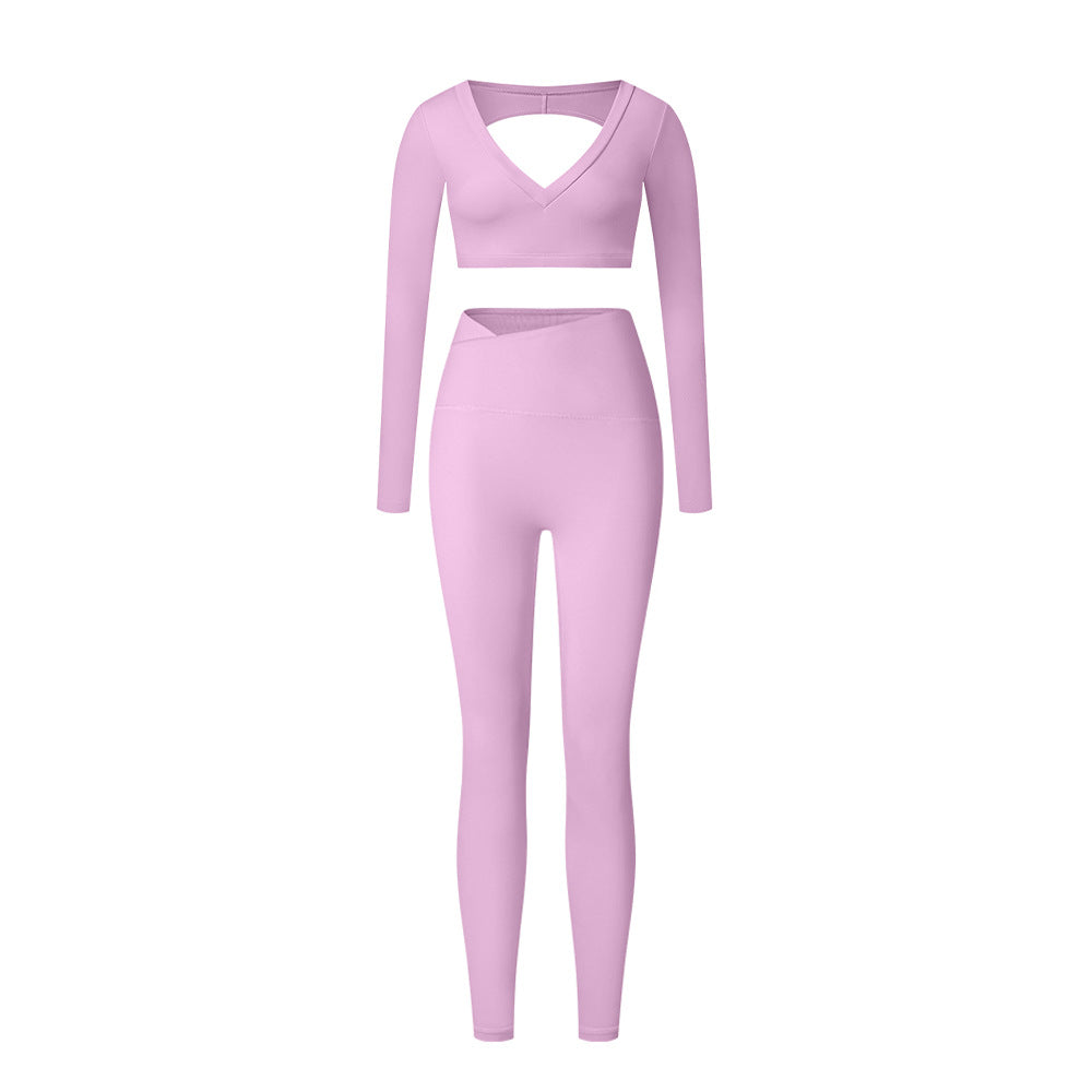 High-Waist Shaping Yoga Suit Set for Women