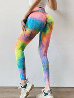 Tie-Dye High Waist Active Leggings - Classyfashion24.com