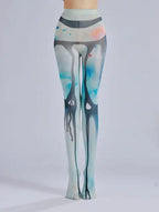 Dark Patterned Pantyhose – Personalized Ink Flow Velvet Stockings