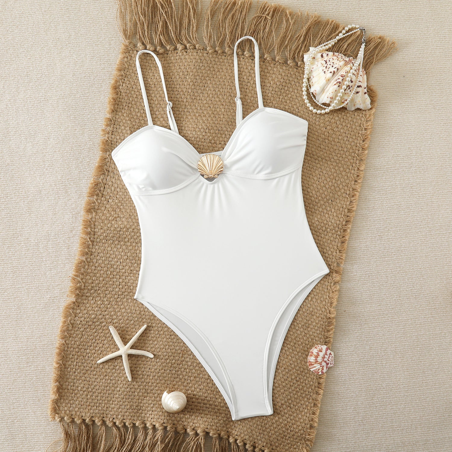 Fitted Backless One-Piece Swimsuit - Classyfashion24.com