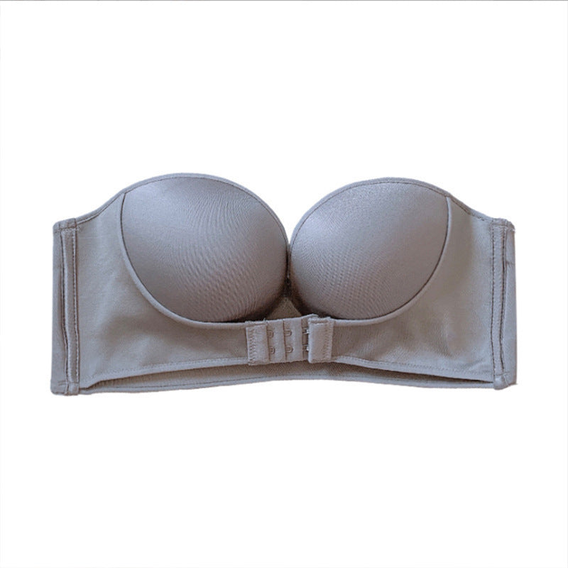 Oxygen Bra for Women – Strapless Anti-Slip Invisible Gathering Bra