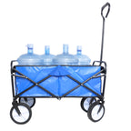 Heavy Duty Folding Utility Wagon – Collapsible All-Terrain Garden & Beach Cart