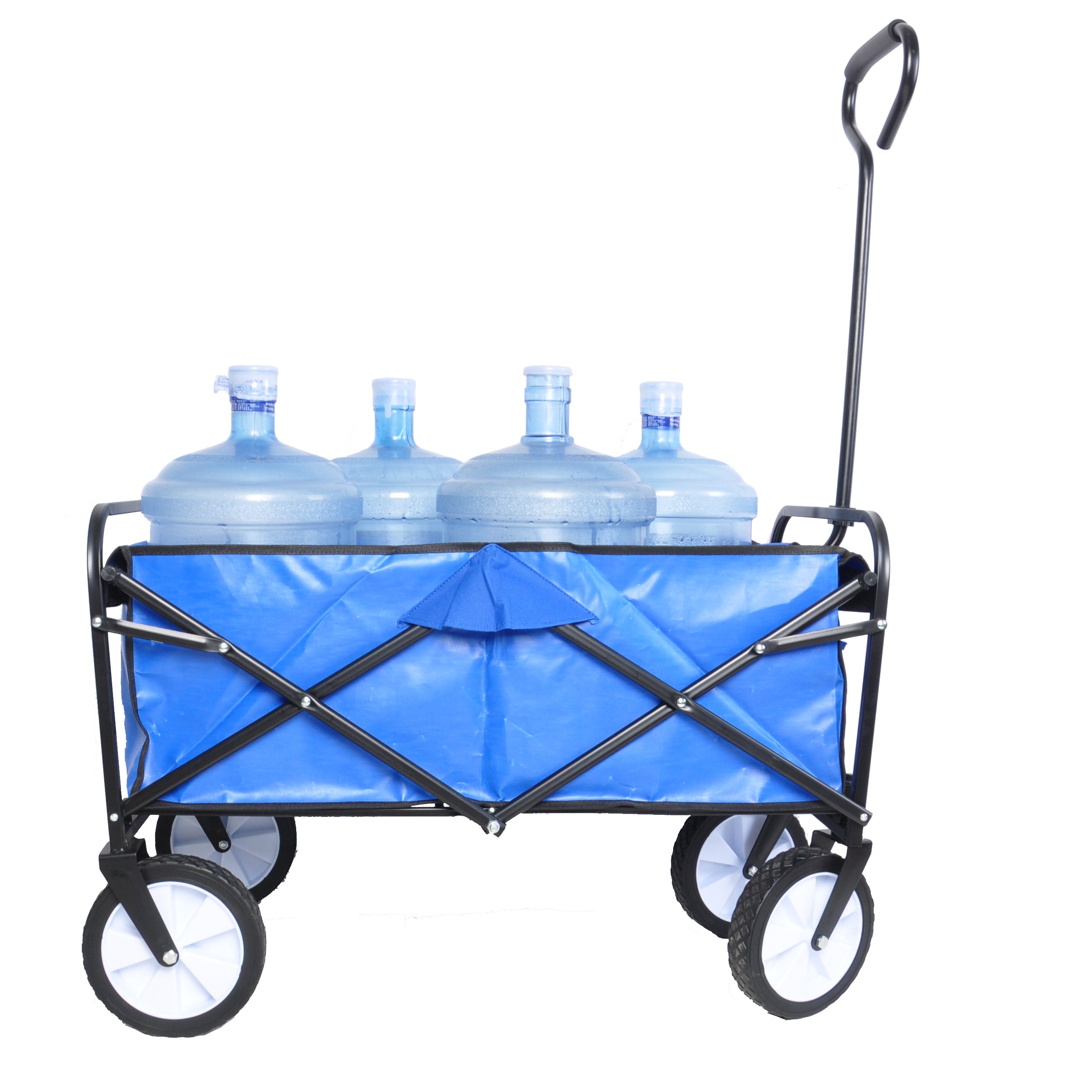 Heavy Duty Folding Utility Wagon – Collapsible All-Terrain Garden & Beach Cart