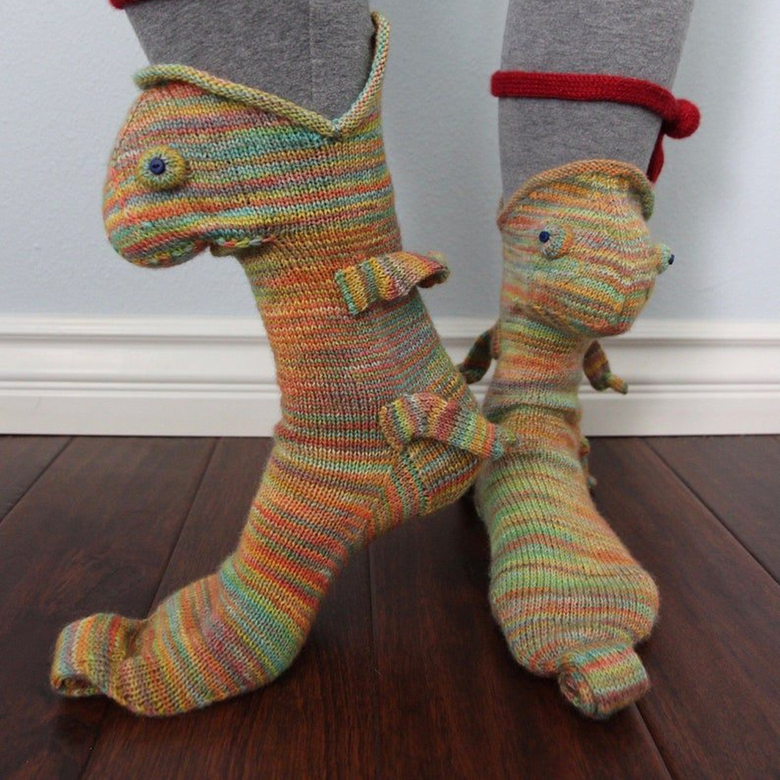 Knit Crocodile Socks Christmas Socks Knitted Creative Medium Tube Animal Socks