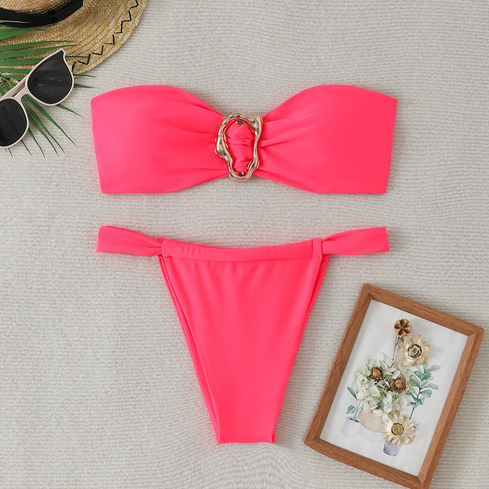 Ring Bikini Strapless Cross-border Separated Swimwear - Classyfashion24.com