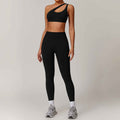 Shoulder bra+pants yoga set, sports running set