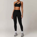 Shoulder bra+pants yoga set, sports running set