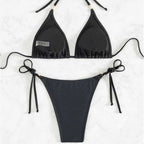 Sexy Thin Bikini Set Women's Three-Piece Strappy Separated Swimsui Swimwear - Classyfashion24.com