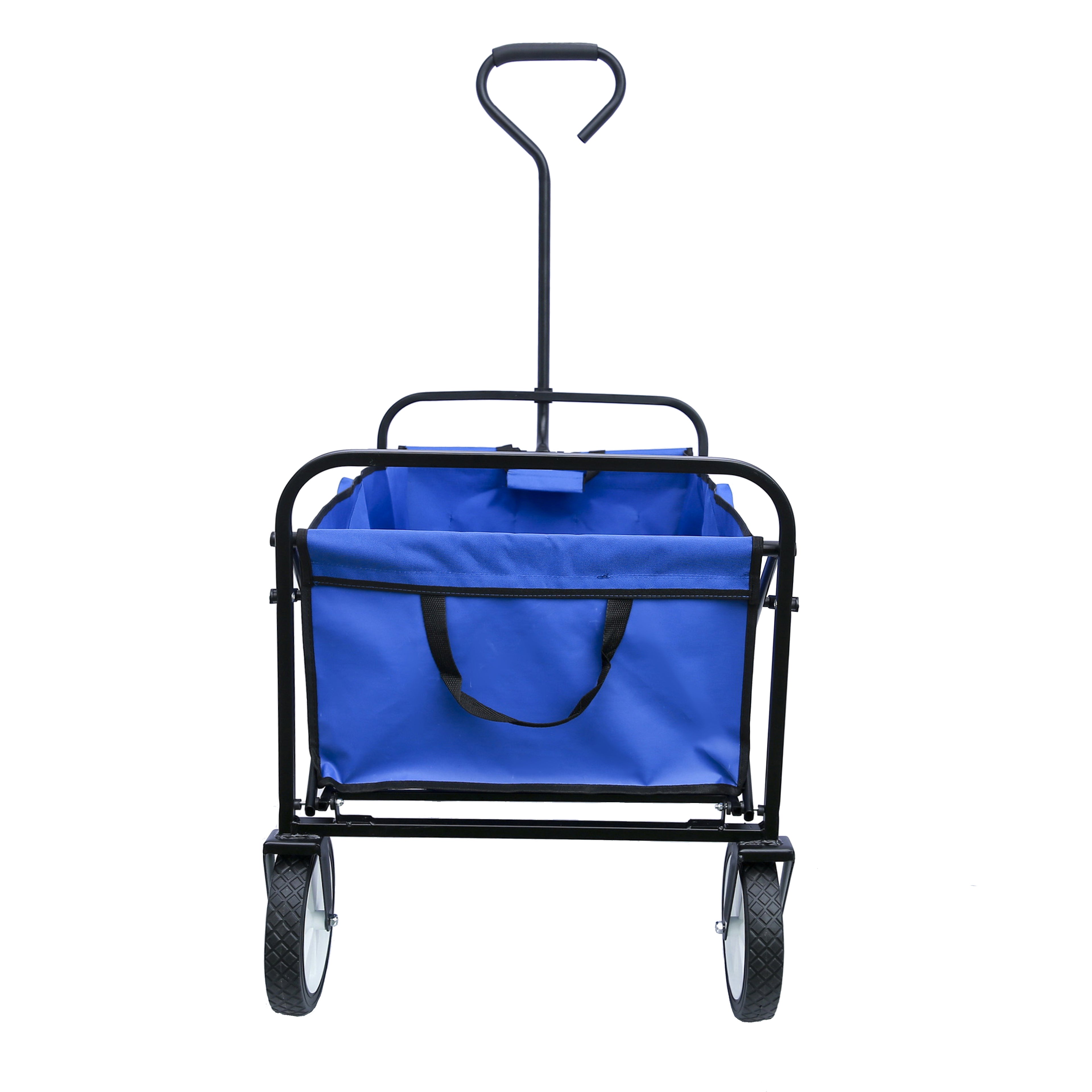 Heavy Duty Folding Utility Wagon – Collapsible All-Terrain Garden & Beach Cart
