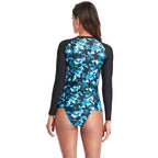 Gradient color sunscreen long sleeved swimsuit - Classyfashion24.com