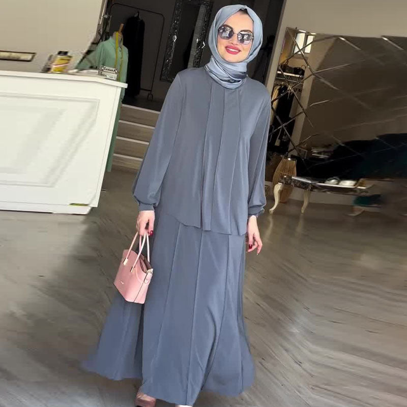 Temperament Muslim top pants loose two-piece set - Classyfashion24.com