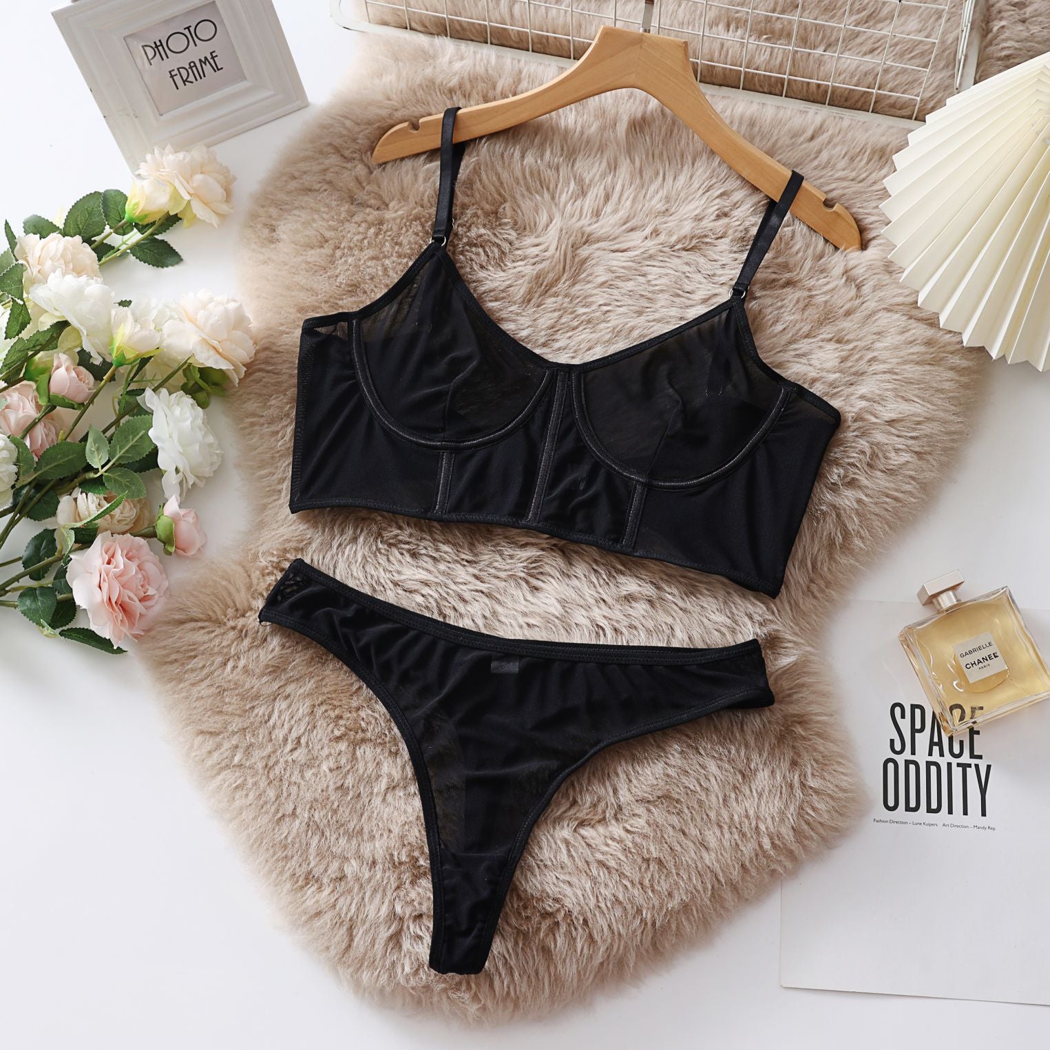 Sexy Transparent Lingerie Set – Lace Net Dress Collection for Women