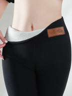 Women’s High-Waisted Sherpa Fleece-Lined Winter Leggings – Thermal Yoga Pants