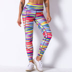 Colorful Printed Seamless Leggings for Women