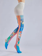 Small Group Patterned Pantyhose – Colorful Silk Style Velvet Stockings