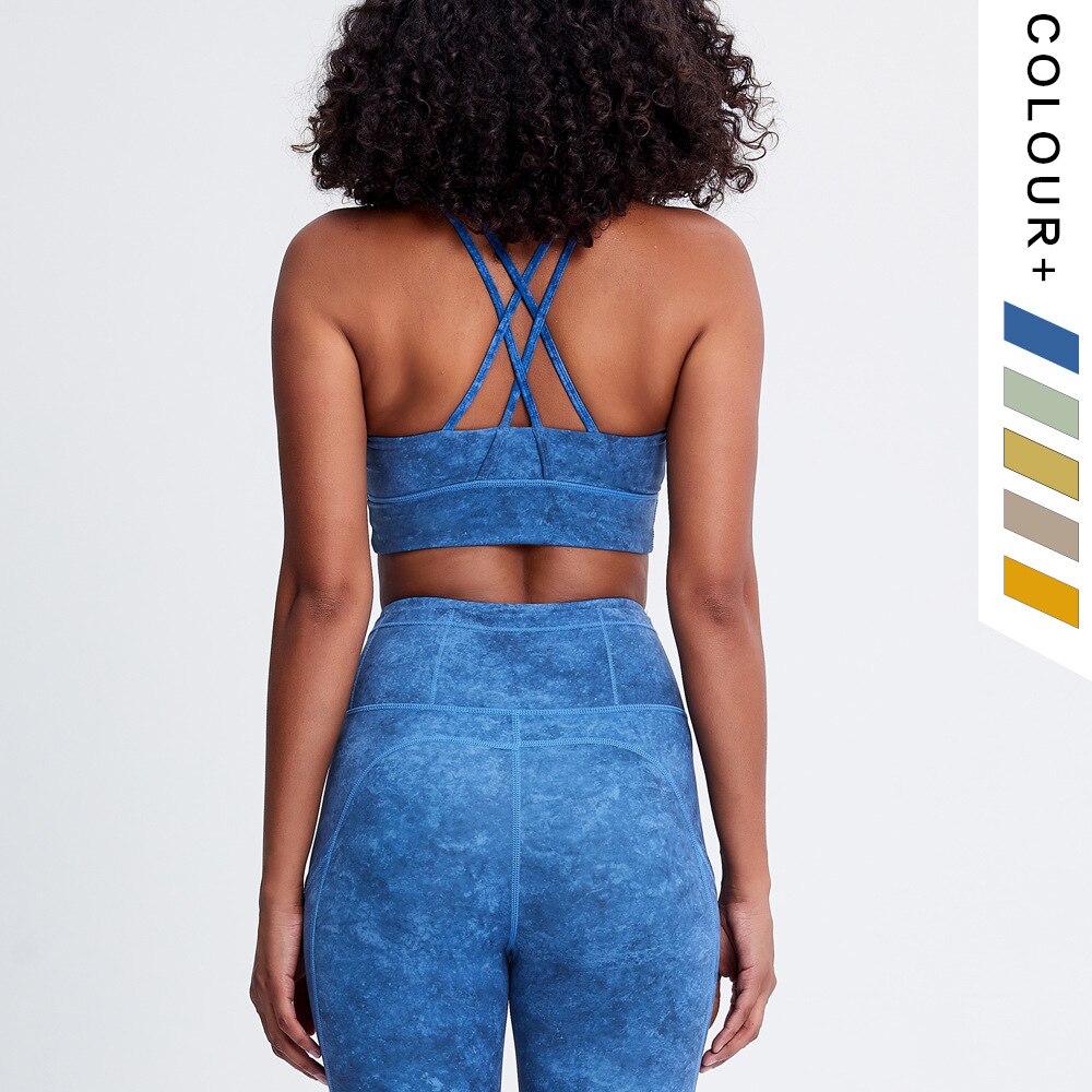 5-Color Tie-Dye Yoga Set with Sports Bra